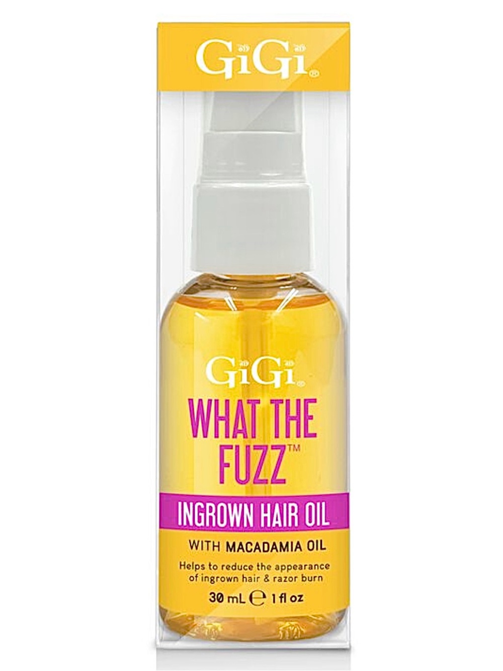 GiGi. “What The Fuzz” Ingrown Hair Oil with macadamia oil. 60 mL.2 fl oz. New!